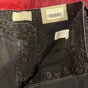 Everlane Charcoal Button-Fly Jeans